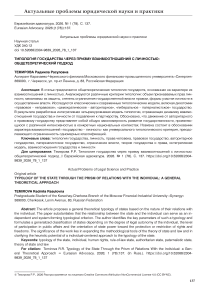 Типология государства через призму взаимоотношений с личностью: общетеоретический подход
