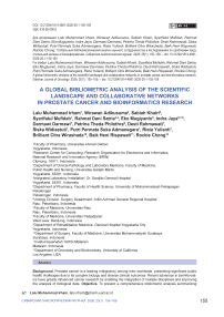 A global bibliometric analysis of the scientifc landscape and collaborative networks in prostate cancer and bioinformatics research