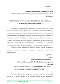 Эффективные стратегии управления рисками для успешной реализации проекта