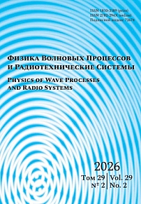 2 т.29, 2026 - Физика волновых процессов и радиотехнические системы