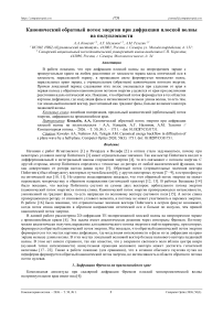 Канонический обратный поток энергии при дифракции плоской волны на полуплоскости