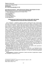 Применение инструментального метода анализа цвета для установления оптимальной продолжительности выпечки ржано-пшеничного хлеба