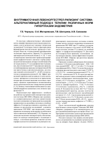 Внутриматочная левоноргестрел-рилизинг система: альтернативный подход к терапии различных форм гиперплазии эндометрия