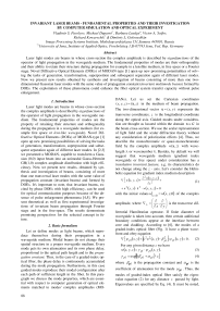 Invariant laser beams - fundamental properties and their investigation by computer simulation and optical experiment