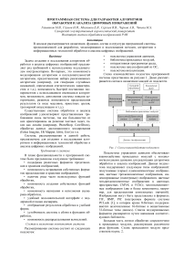 Программная система для разработки алгоритмов обработки и анализа цифровых изображений