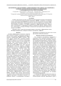 Экспериментальная проверка диффузионного механизма массопереноса в жидких фотополимеризующихся композициях с помощью ИК-Фурье спектроскопии