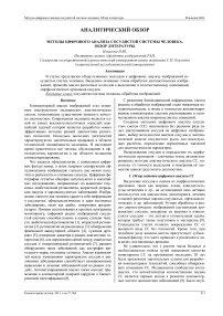 Методы цифрового анализа сосудистой системы человека. Обзор литературы