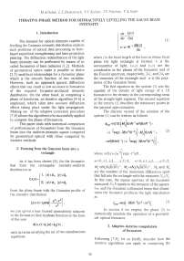 Interative-phase method for diffractively levelling the Gauss beam intensity