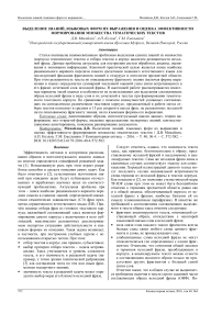 Выделение знаний, языковых форм их выражения и оценка эффективности формирования множества тематических текстов