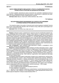 Оценка изменений ядерно-ядрышкового аппарата и выживаемости клеток сперматогенного эпителия при цинковой интоксикации