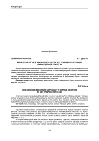 Морфология органов иммуногенеза кур при экстремальных состояниях неинфекционной этиологии