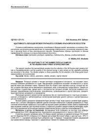 Адаптивность образцов яровой тритикале в условиях Красноярской лесостепи