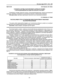 Разработка системы ультразвукового капельного полива с использованием фертигации питательного раствора