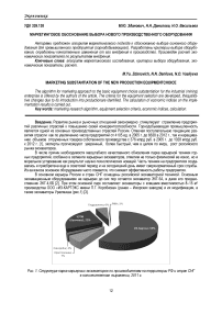 Маркетинговое обоснование выбора нового производственного оборудования