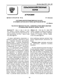 Состояние ценопопуляций Medicago falcate L. в условиях Хангаласского района Центральной Якутии