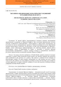 Механизм ацилирования ароматических соединений в реакции Фриделя-Крафтса