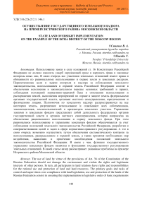 Осуществление государственного земельного надзора на примере Истринского района Московской области