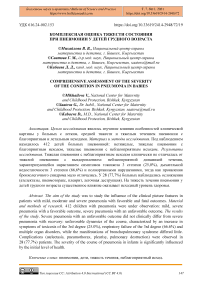 Комплексная оценка тяжести состояния при пневмонии у детей грудного возраста