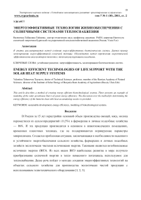 Энергоэффективные технологии жизнеобеспечения с солнечными системами теплоснабжения