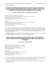 Технология проектирования робастных баз знаний: сравнение управления нечетких регуляторов на разных типах регуляторов с помощью инструментария оптимизатора баз знаний