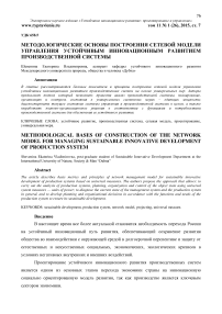 Методологические основы построения сетевой модели управления устойчивым инновационным развитием производственной системы