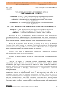 Рекультивация нефтезагрязненных земель Апшеронского полуострова