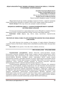 Айдар-Арнасой кўллар тизими атрофида тарқалган Ferula L. туркуми турларининг зараркунандаси