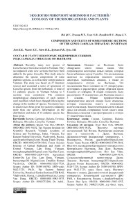 Composition and status of some endemic sections of the genus Camellia (Theaceae) in Vietnam