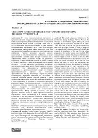 Нарушения в продовольственной сфере во Владимирской области в годы Великой Отечественной войны