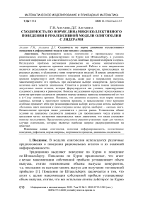 Сходимость по норме динамики коллективного поведения в рефлексивной модели олигополии с лидерами