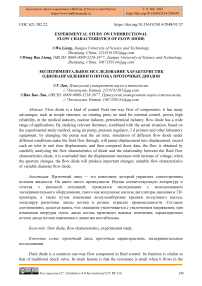 Experimental study on unidirectional flow characteristics of flow diode