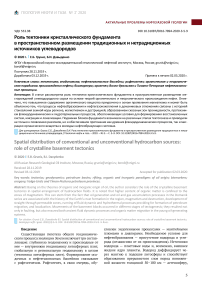 Роль тектоники кристаллического фундамента в пространственном размещении традиционных и нетрадиционных источников углеводородов