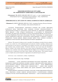 Эпидемиологическая ситуация по эхинококкозу животных в Азербайджане