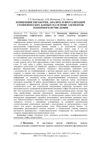 Концепция обработки, анализа и визуализации геофизических данных на основе элементов тензорного исчисления