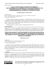 Обзор и перспективы развития программного электроразведочного комплекса в плагинной архитектуре ГИС Integro в контексте текущего состояния развития геоинформационных систем и исторического опыта