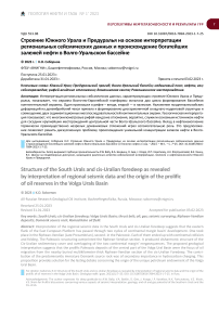 Строение Южного Урала и Предуралья на основе интерпретации региональных сейсмических данных и происхождение богатейших залежей нефти в Волго-Уральском бассейне