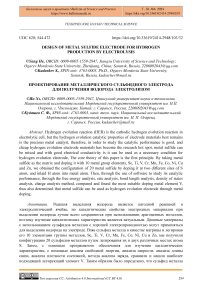 Design of metal sulfide electrode for hydrogen production by electrolysis