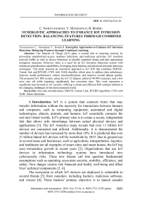 Синергетические подходы к улучшению обнаружения вторжений в Интернет вещей (IoT): балансировка характеристик с помощью комбинированного обучения