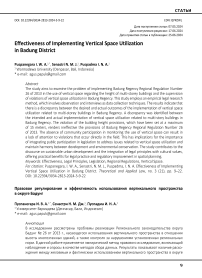 Effectiveness of implementing vertical space utilization in Badung district