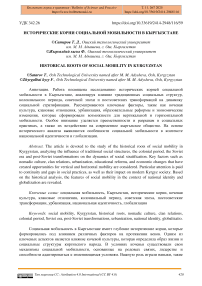 Исторические корни социальной мобильности в Кыргызстане