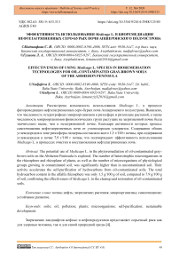 Эффективность использования Medicago L. в биоремедиации нефтезагрязненных серо-бурых почв Апшеронского полуострова