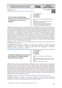 Автоматизация планирования и оценки деятельности IT-специалистов с применением метода анализа иерархий