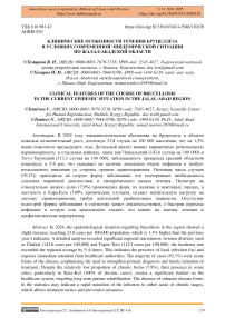 Клинические особенности течения бруцеллеза в условиях современной эпидемической ситуации по Жалал-Абадской области