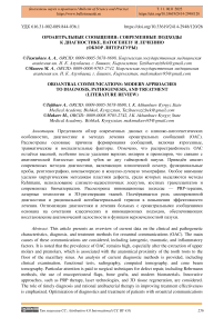 Ороантральные сообщения: современные подходы к диагностике, патогенезу и лечению (обзор литературы)