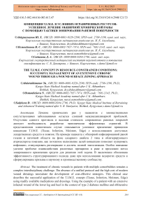 Концепция T.I.M.E. в условиях ограниченных ресурсов: успешное лечение обширной хронической раны с помощью тактики зонирования раневой поверхности