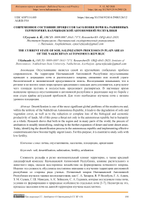 Современное состояние процессов засоления почв на равнинных территориях Нахчыванской автономной Республики
