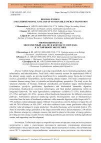 Biomass Energy: a Multidimensional Analysis of Sustainable Energy Transition