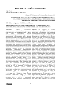 Микрозелень Vigna radiata с повышенным содержанием йода: экологически ориентированный подход с использованием PGP-ризобактерий и внекорневого йодирования