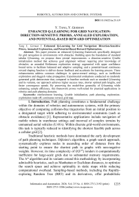 Улучшенное Q-обучение для навигации по сетке, использующее априорные приоритеты направлений, выбор маршрутов методом отжига и оптимизацию вознаграждений на основе потенциальной достижимости цели
