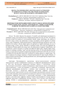 Digital Transformation and Intelligent Automation in Azerbaijan's Energy Sector: SMART Technologies, Human Capital Development, and Perspectives